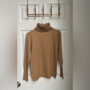 Vila Milano Rhinestoned Turtle Neck Sweater